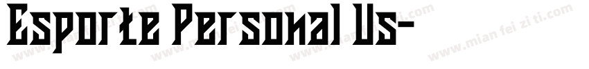 Esporte Personal Us字体转换